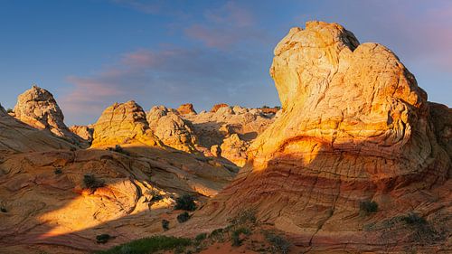 Zonsondergang in de South Coyote Buttes, Arizona