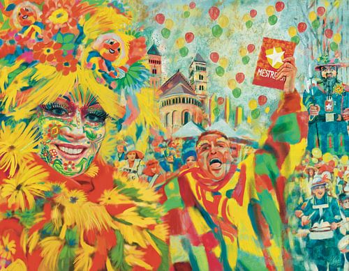 Carnaval Maastricht 2022 avec Vrijthof et Giant