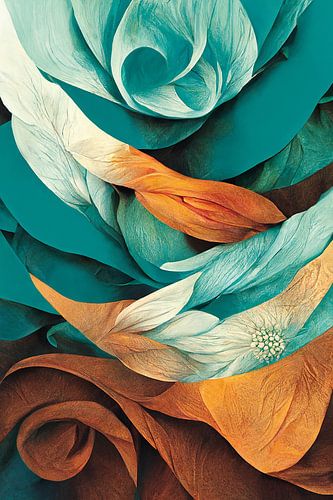 Motif floral élégant Abstrait créatif