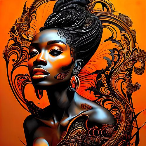 Portrait einer schönen Afrikanerin