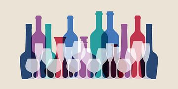 Wine Bar line up by Harry Hadders