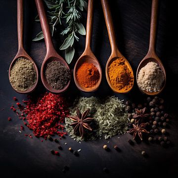 Spices on ladles by TheXclusive Art