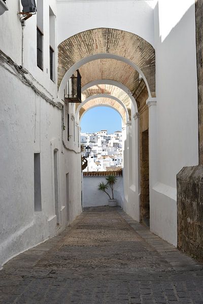 Lane in Vejer de la Frontera by Joost Janssens