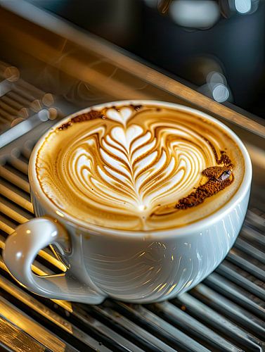 kop koffie of cappuccino drinken