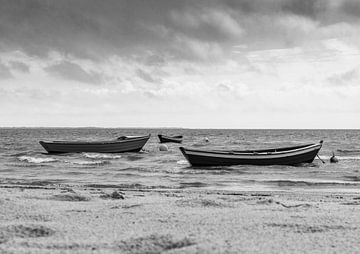 Vissersboten voor de Deense kust van Marcel Boersma