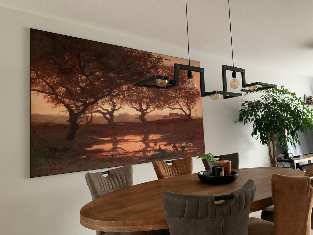 Bosvijver bij zonsondergang, Gerard Bilders 