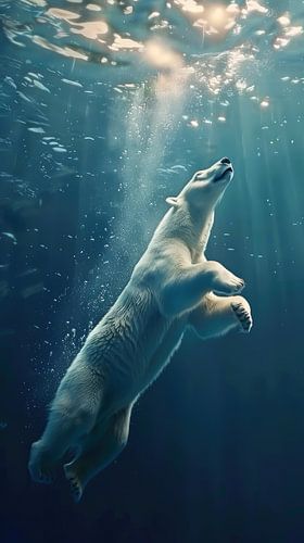 Polar bear in the Deep by ByNoukk