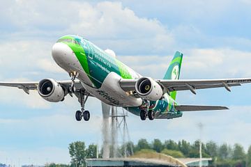 Aer Lingus Airbus A320 in Irish Rugby Team livery. van Jaap van den Berg