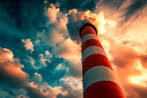 Phare au coucher du soleil