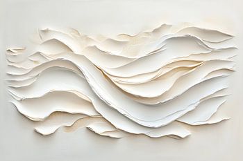 Organic Movement - Oeuvre d'art minimaliste avec texture