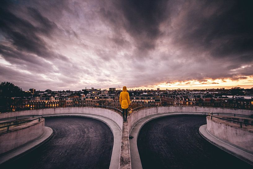 Coucher de soleil spectaculaire à Amsterdam ! par Peter Haastrecht, van