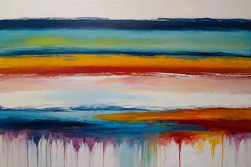 Abstrakte Sinfonie der bunten Horizonte