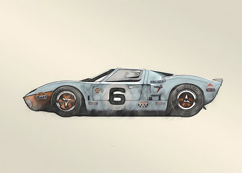 RENNWAGEN-OLDTIMER von Steven Kingsbury