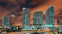 Orange Brickell Skyline