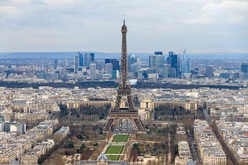 Tour Eiffel Paris depuis la tour Montparnasse sur Dennis van de Water