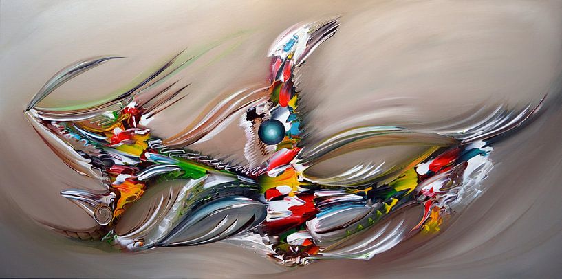 Abstract Star by Gena Theheartofart