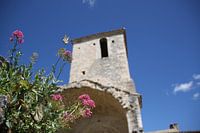 Church in France with butterfly