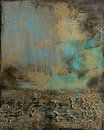 Abstrakte Malerei, Erdtöne, geheimnisvolle Landschaft von Joriali Abstrakte Kunst Miniaturansicht