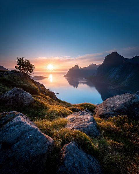 Stille vor dem Tag von fernlichtsicht