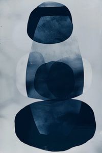 Indigo, modern und abstrakt