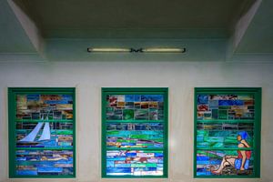 Vitraux d'un bâtiment Art déco