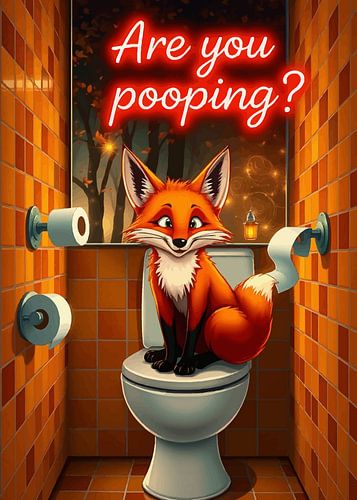 Red Fox Cub "Are You Pooping"