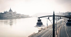 Parlamentsgebäude von Budapest an der Donau