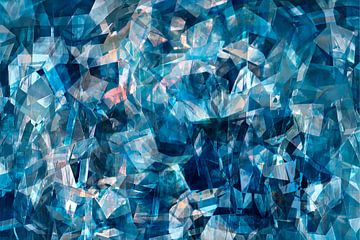 Abstract in Blauw van Zebra404 - Art Parts