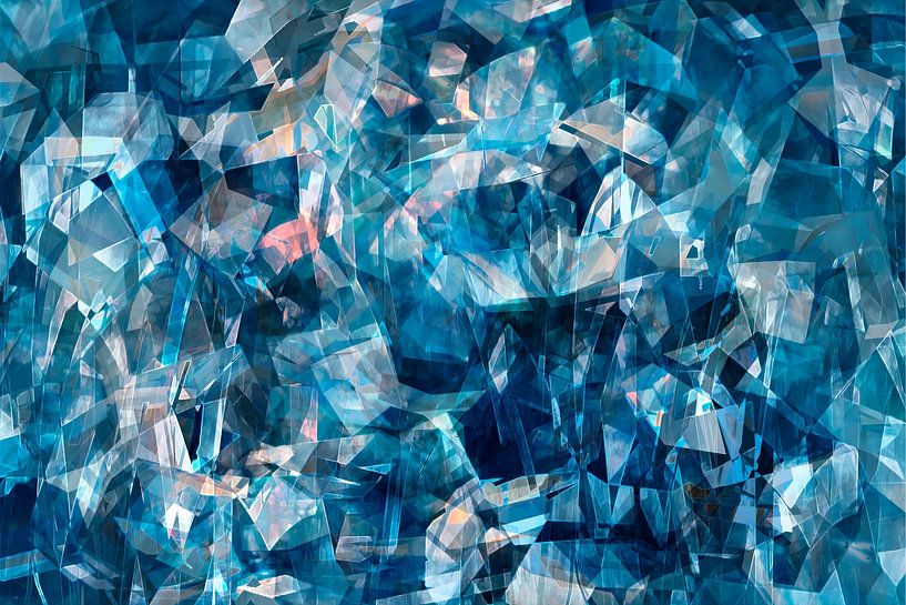 Abstrait en bleu par Zebra404 - Art Parts