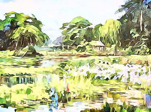 Landschap aan het Bodenmeer, motief 2