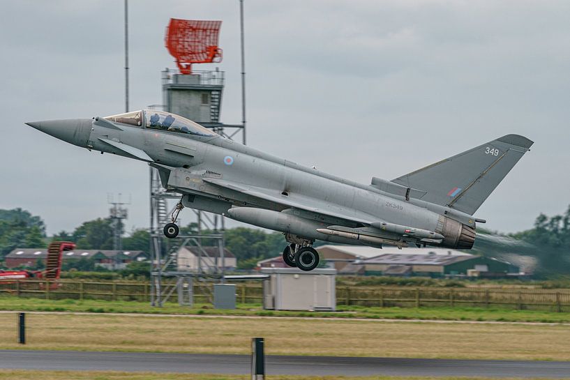 Take-off Royal Air Force Eurofighter Typhoon. by Jaap van den Berg
