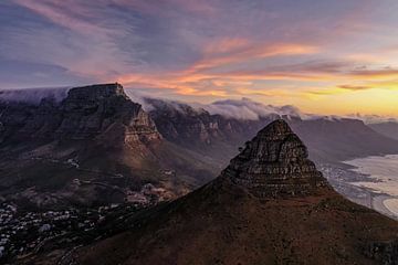 Table Mountain Lionshead Cape Town sur Joelle Molenaar
