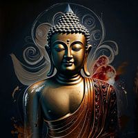 Portrait du Bouddha d'or