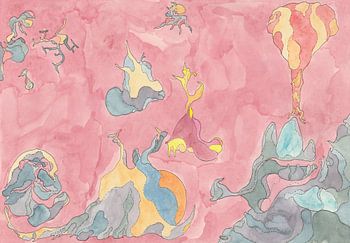 Amorphe Luftlandschaft