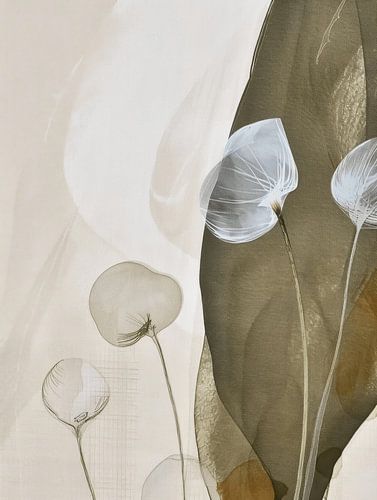 Modern abstract in wabi-sabi stijl