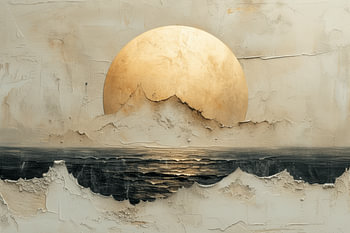 Modern and abstract landscape "Zen"