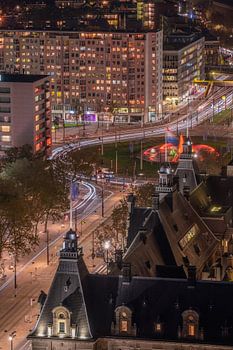 Le Centre de Rotterdam vu d'en haut