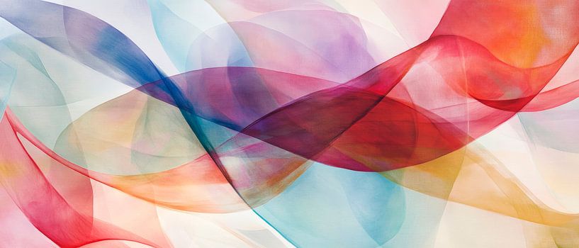 Bunte, fließende Farbharmonien von Poster Art Shop