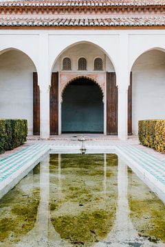 Patio in Alhambra in Granada van Ben De Kock