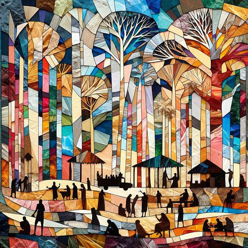 Collage The colourful realm