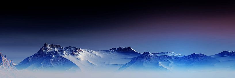 Schneebedeckte Berge von Angel Estevez