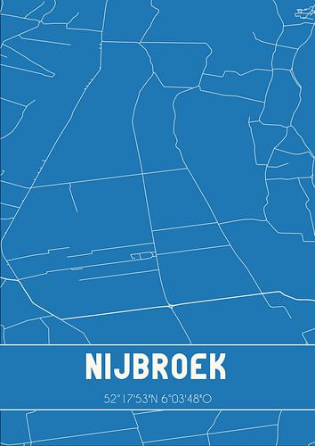 Blaupause | Karte | Nijbroek (Gelderland)
