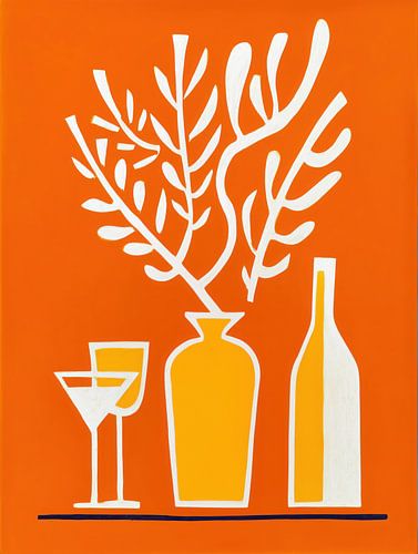 Sinaasappelcocktail stilleven | Gecultiveerde levensstijl