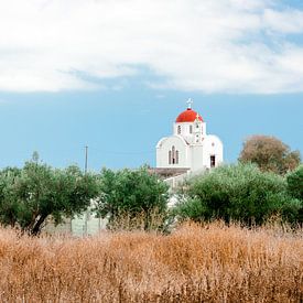 Kerkje in Kreta van Laura de Roeck