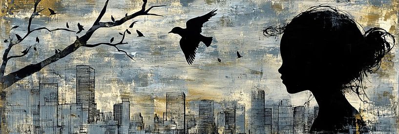 Urban birds by Eye catching paintings