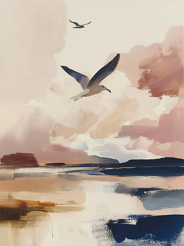 Seabirds in Flight