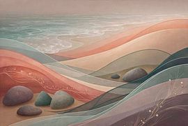 Die Verschmelzung von Meer und Strand