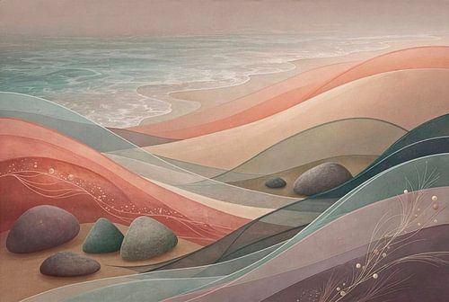Where sea and beach meet
