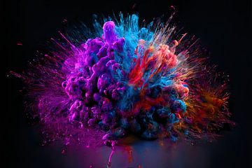 Explosie van kleur van Horst Dreisbach