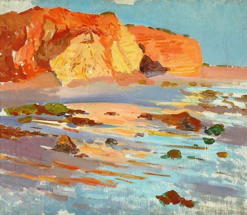 Felipe Abarzuza-Studie van het landschap, La Barrosa